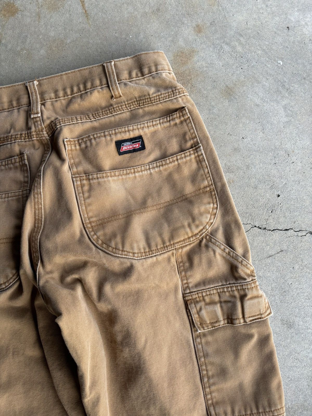 Dickies × Vintage Crazy Dickies Vintage Black Tab Beige Double Knee Work Pants Size US 32 / EU 48 - 5 Thumbnail