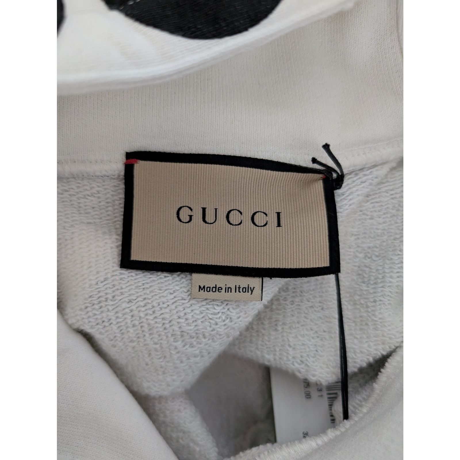 Gucci o1rshd1 Light Felted Hooded Sweatshirt in Ivory/Red/Mix Size US L / EU 52-54 / 3 - 12 Thumbnail