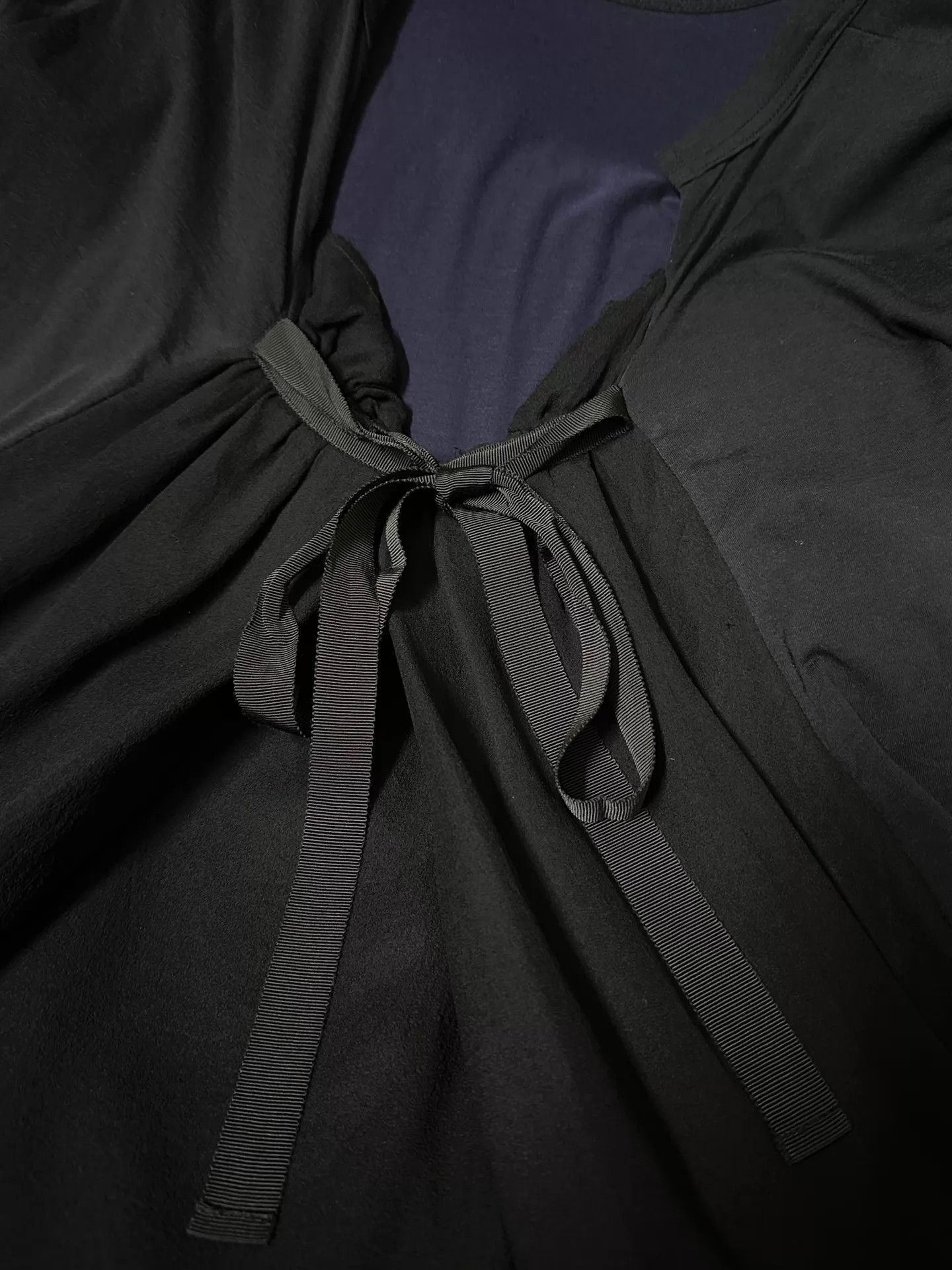 Sacai Sacai 2010SS Wmn's Black Panelled Short Sleeve Tee Size XS / US 0-2 / IT 36-38 - 5 Thumbnail
