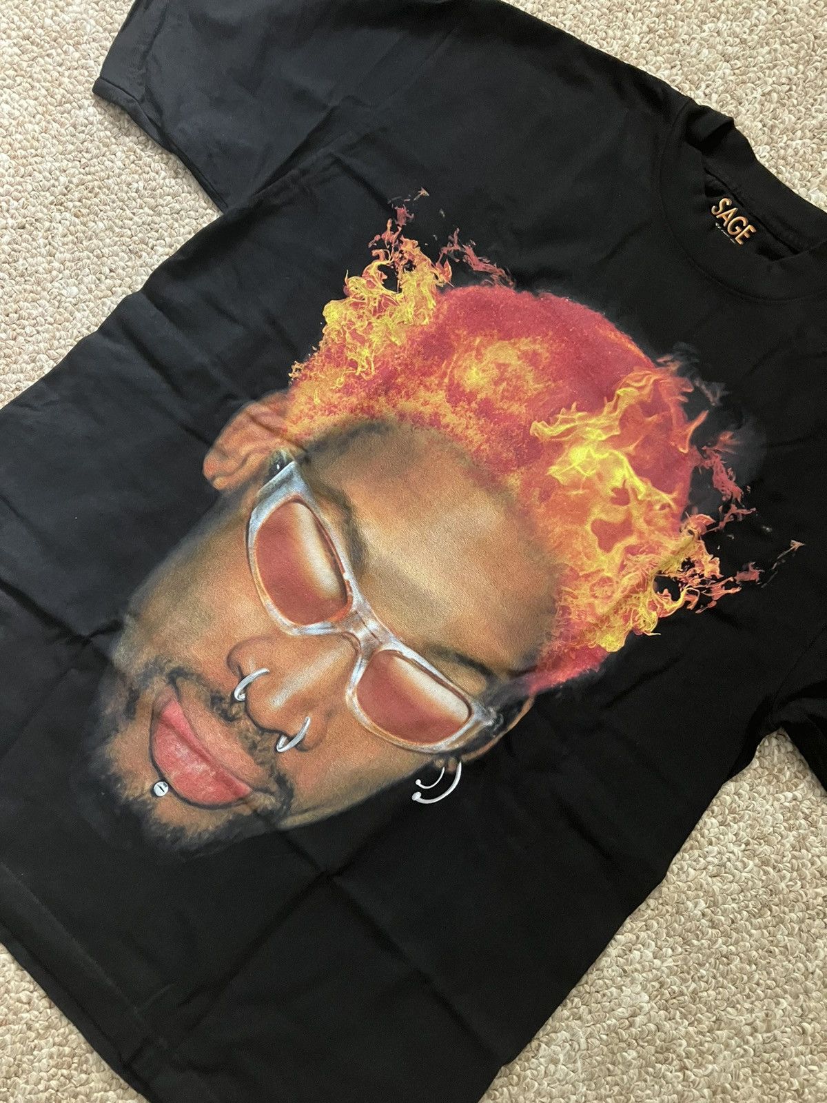 NBA Rodman Hot Head T-shirt Size US M / EU 48-50 / 2 - 4 Thumbnail