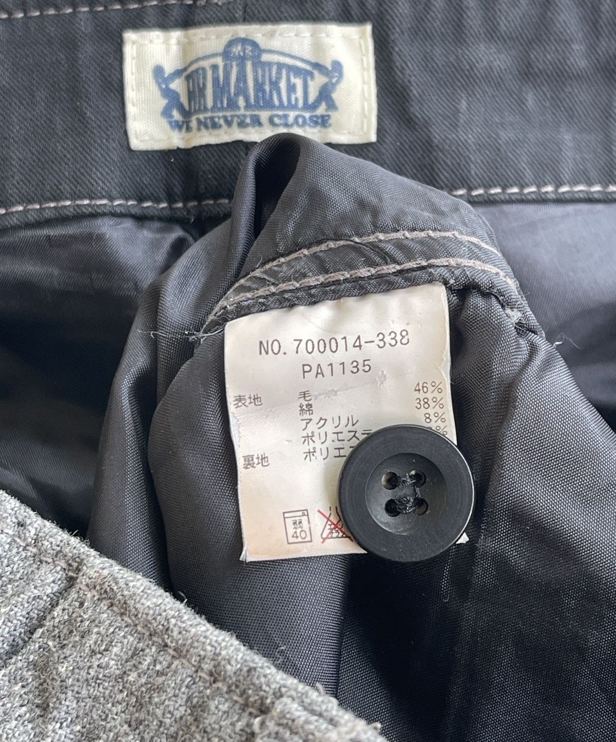 HOLLYWOOD RANCH MARKET HRM Blue Blue Japan Baker Pants Size US 29 - 7 Thumbnail