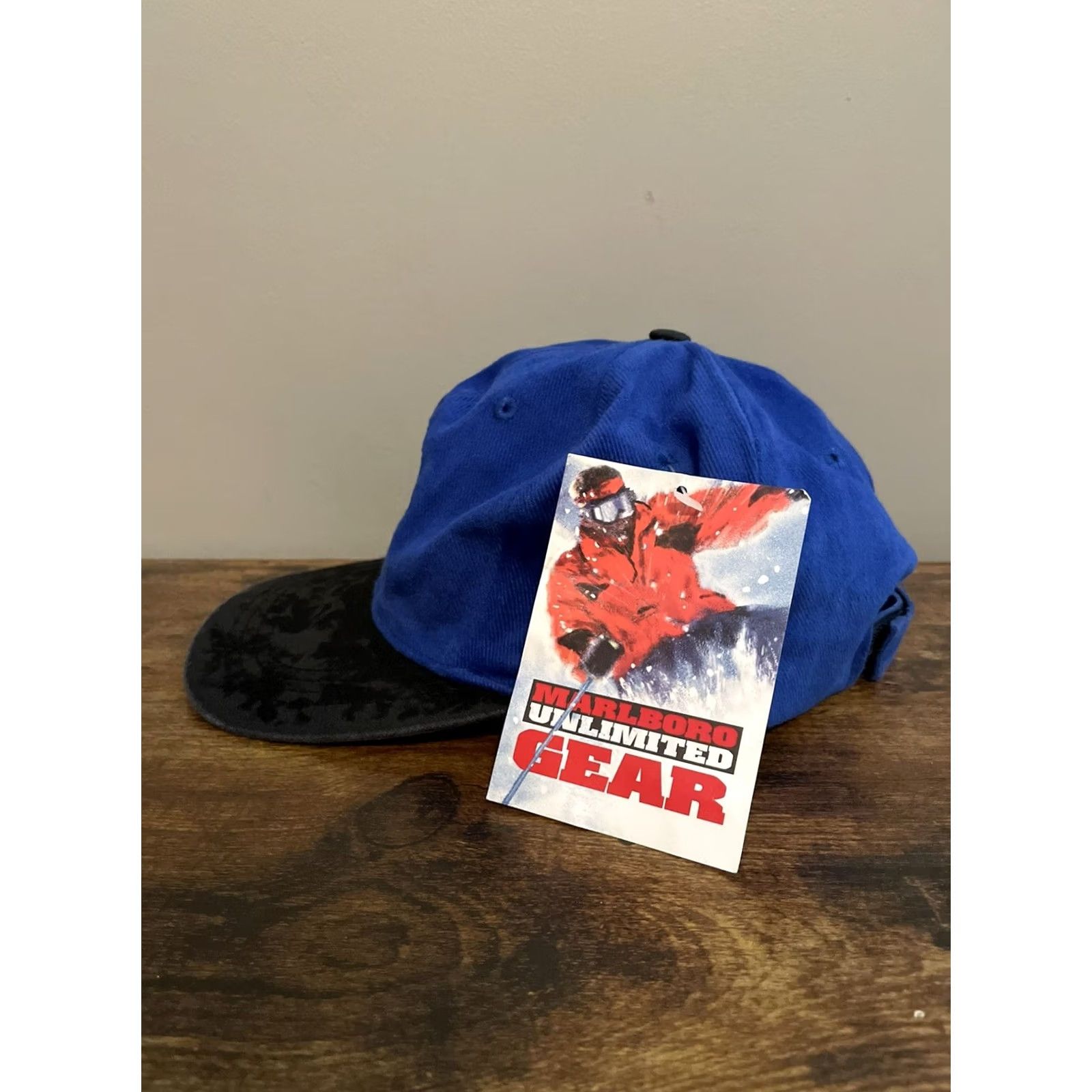 Marlboro VINTAGE Marlboro Gear Compass Strapback Hat 90s Snapback One Size Men Black H1 Size ONE SIZE - 2 Thumbnail
