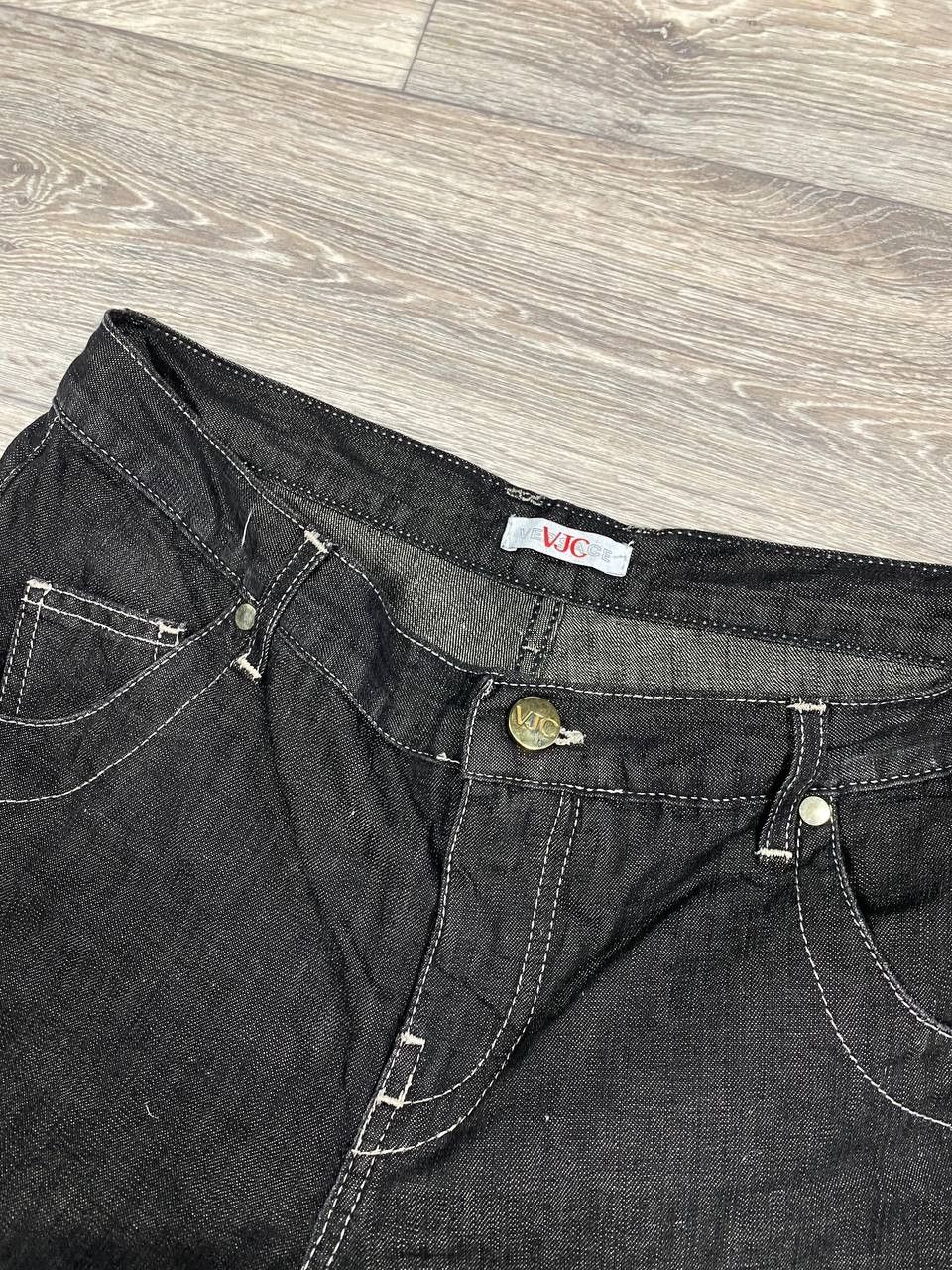 Versace Versace VJC Denim Women's Bell Bottom Black Cotton Jeans Size 30" / US 8 / IT 44 - 4 Thumbnail
