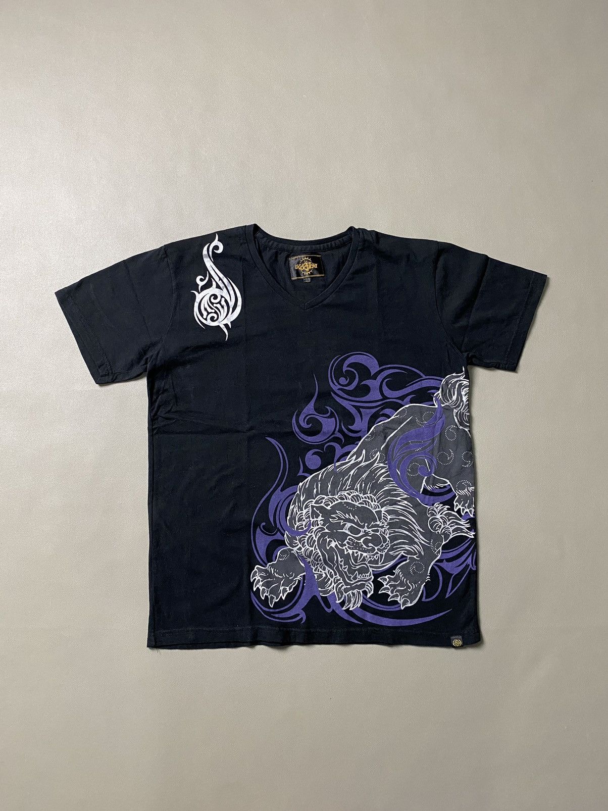 Beauty Beast × If Six Was Nine × Japanese Brand Ikazuchi Sukajan Yakuza Tshirt Size US L / EU 52-54 / 3 - 1 Thumbnail