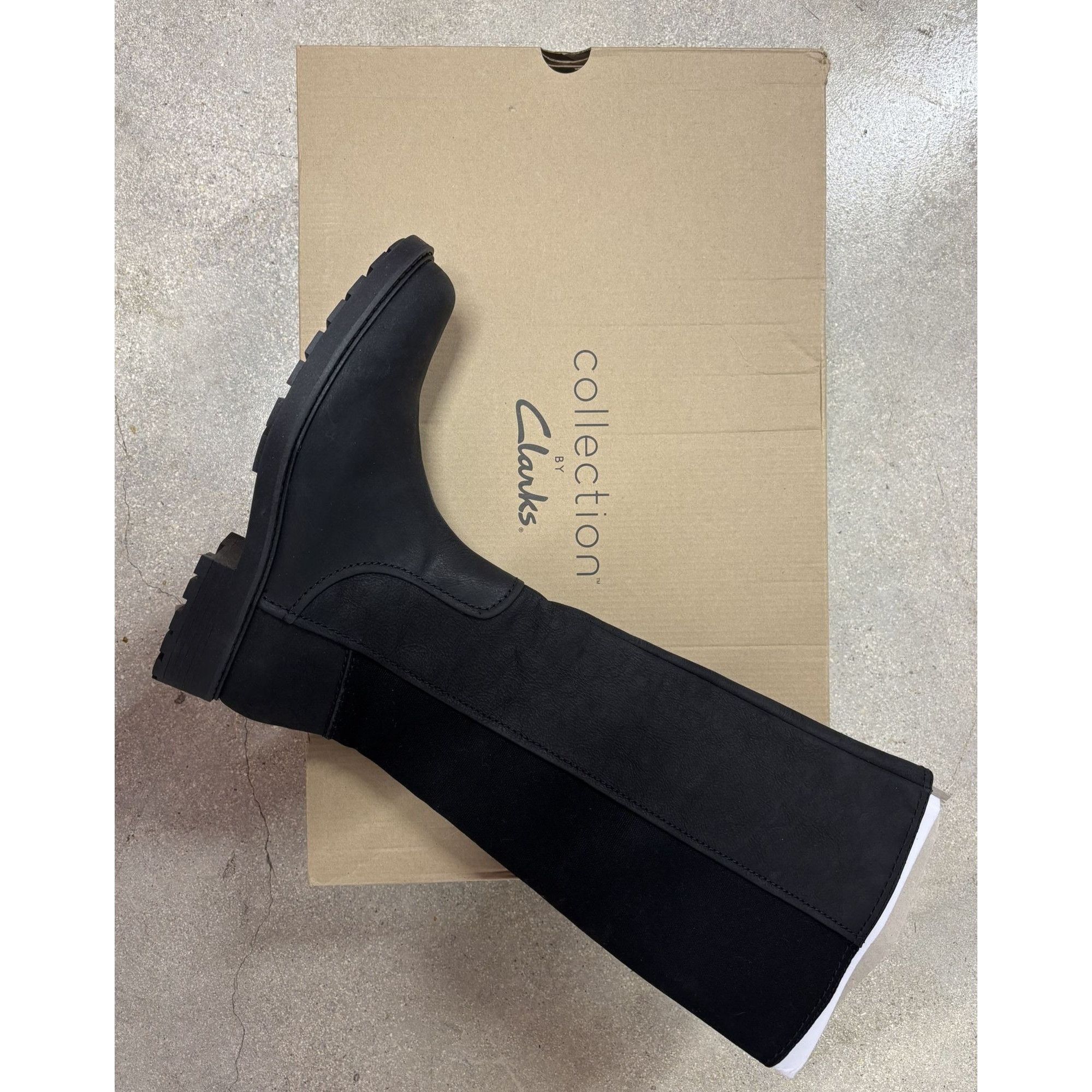 Clarks CLARKS / Opal Glow / Black / Leather / Zipper / Knee High / Size US 9.5 / IT 39.5 - 7 Thumbnail