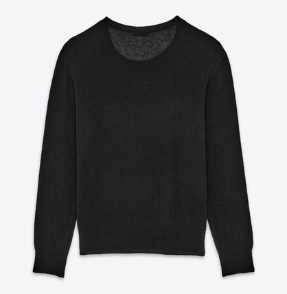 Saint Laurent Paris oc11z0126 780075 Sweater in Cashmere And Silk in Black Size US M / EU 48-50 / 2 - 2 Thumbnail