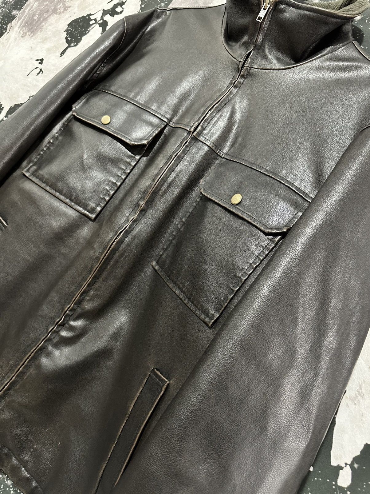 Other Accents Collection Faux Leather Sherpa Jacket Size US L / EU 52-54 / 3 - 2 Thumbnail