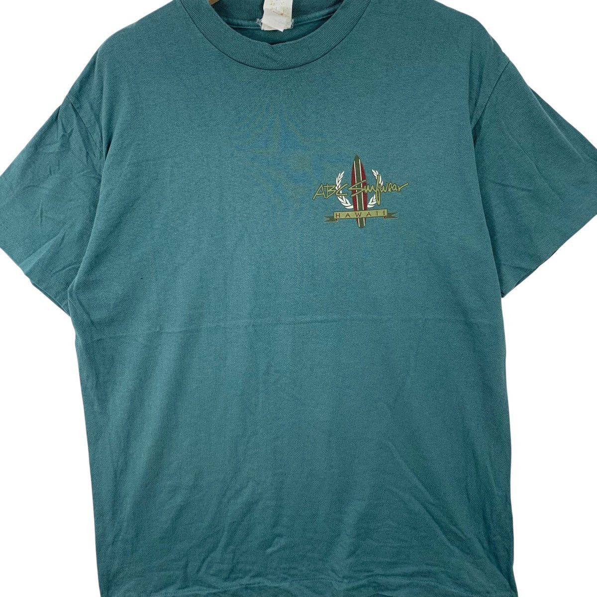 Vintage Vintage 90’ ABC SUNWEAR HAWAII Crest Logo Tee Shirt Top Size US L / EU 52-54 / 3 - 3 Thumbnail