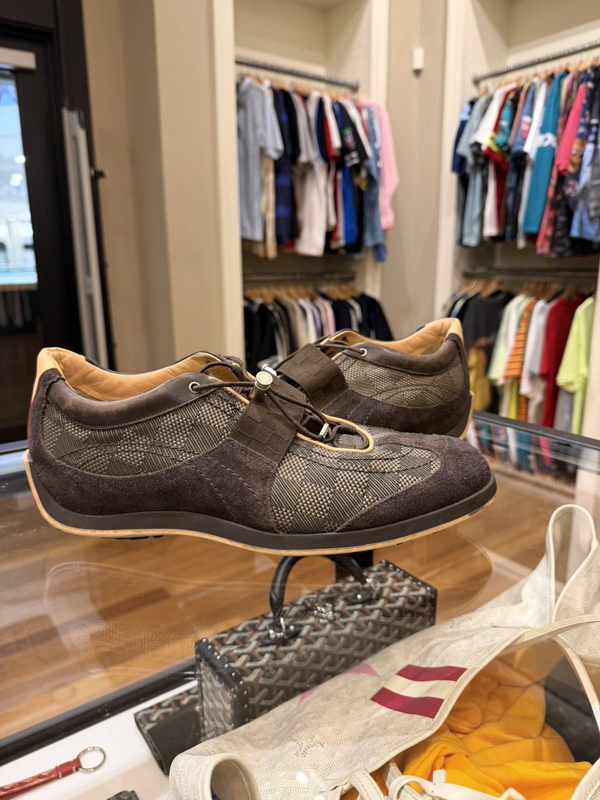 Louis Vuitton Louis Vuitton Damier Ebene Trainer Size US 9 / EU 42 - 2 Thumbnail