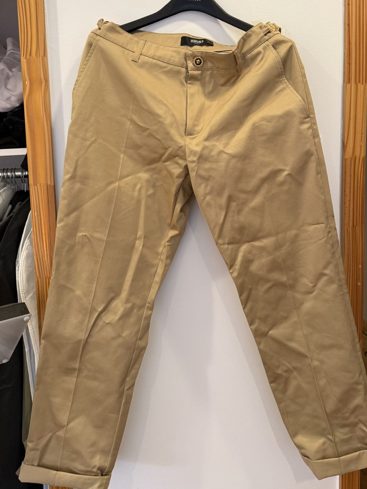 Versace Versace Khaki pants Size US 34 / EU 50 - 1 Thumbnail