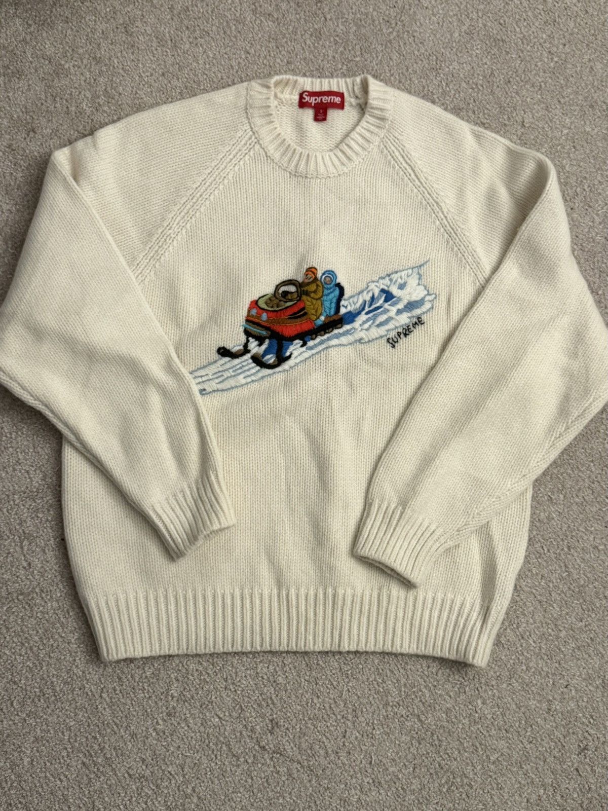 Supreme Supreme Snowmobile Sweater (White) Size US S / EU 44-46 / 1 - 1 Thumbnail