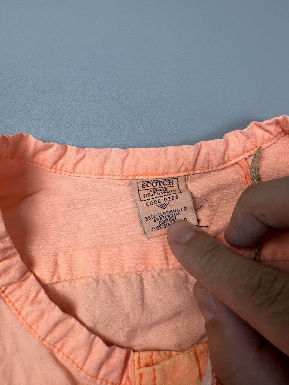 Scotch & Soda Scotch&Soda Hawaii Orange Button Shirt Size US M / EU 48-50 / 2 - 5 Thumbnail