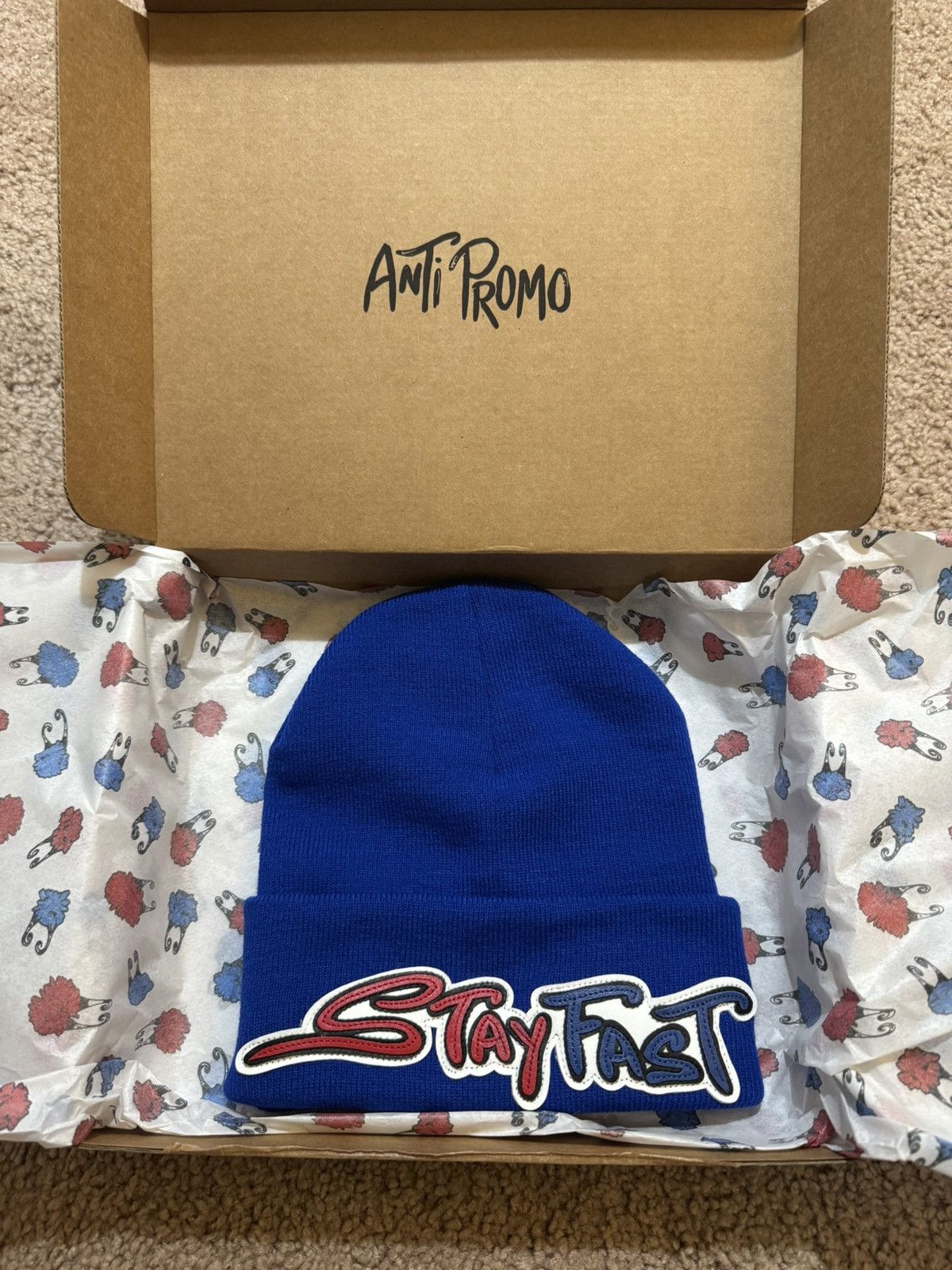 Matty Boy Anti Promo Stay Fast Beanie Blue New