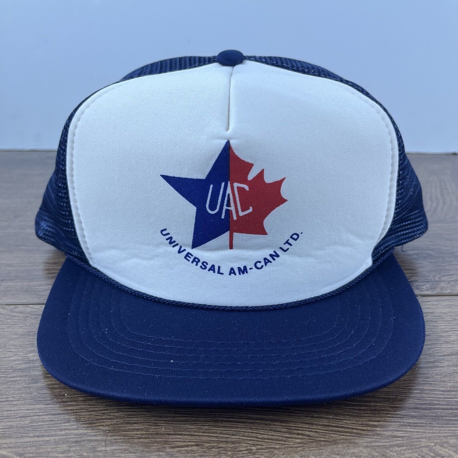 Other UAC Snapback Hat Universal AM Can White Cap Adjustable White Size ONE SIZE - 1 Thumbnail