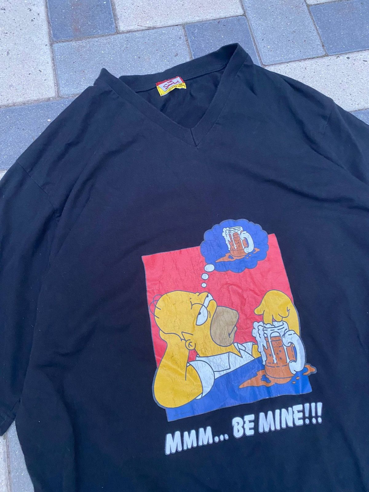 The Simpsons Vintage 1999 The Simpsons Homer “Mmm… Be Mine!!!” Tee Size US L / EU 52-54 / 3 - 16 Thumbnail