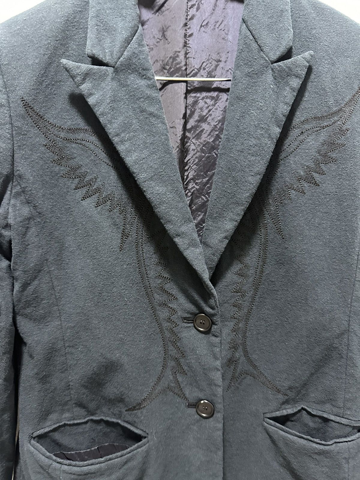 Helmut Lang Early 2000 Helmut Lang Jacket Embroidery Wing Design Size US M / EU 48-50 / 2 - 3 Thumbnail