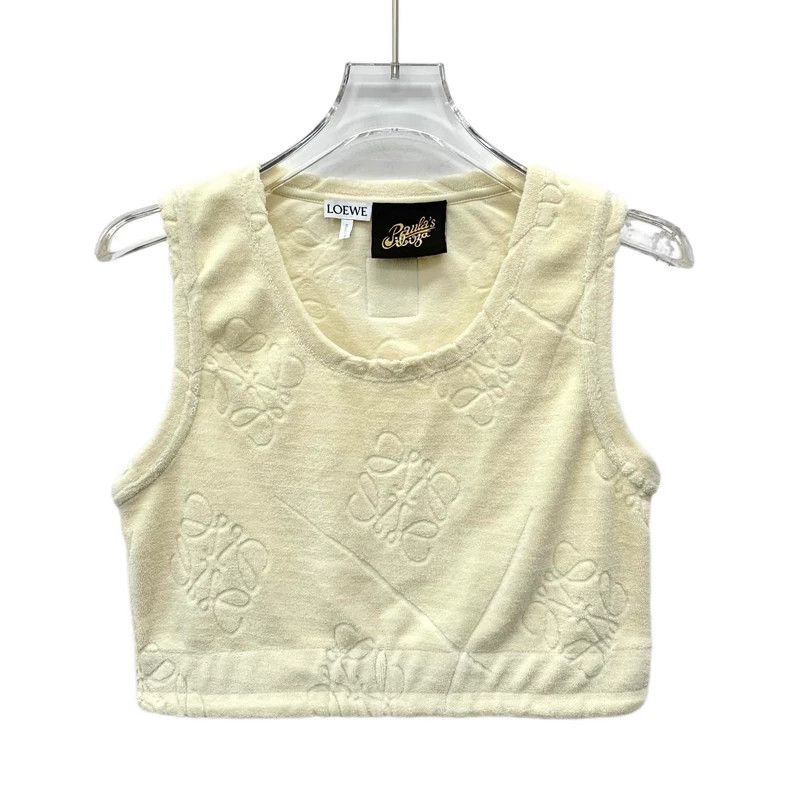 Loewe LOEWE American logo embossed cotton round neck sleeveless Size S / US 4 / IT 40 - 1 Thumbnail
