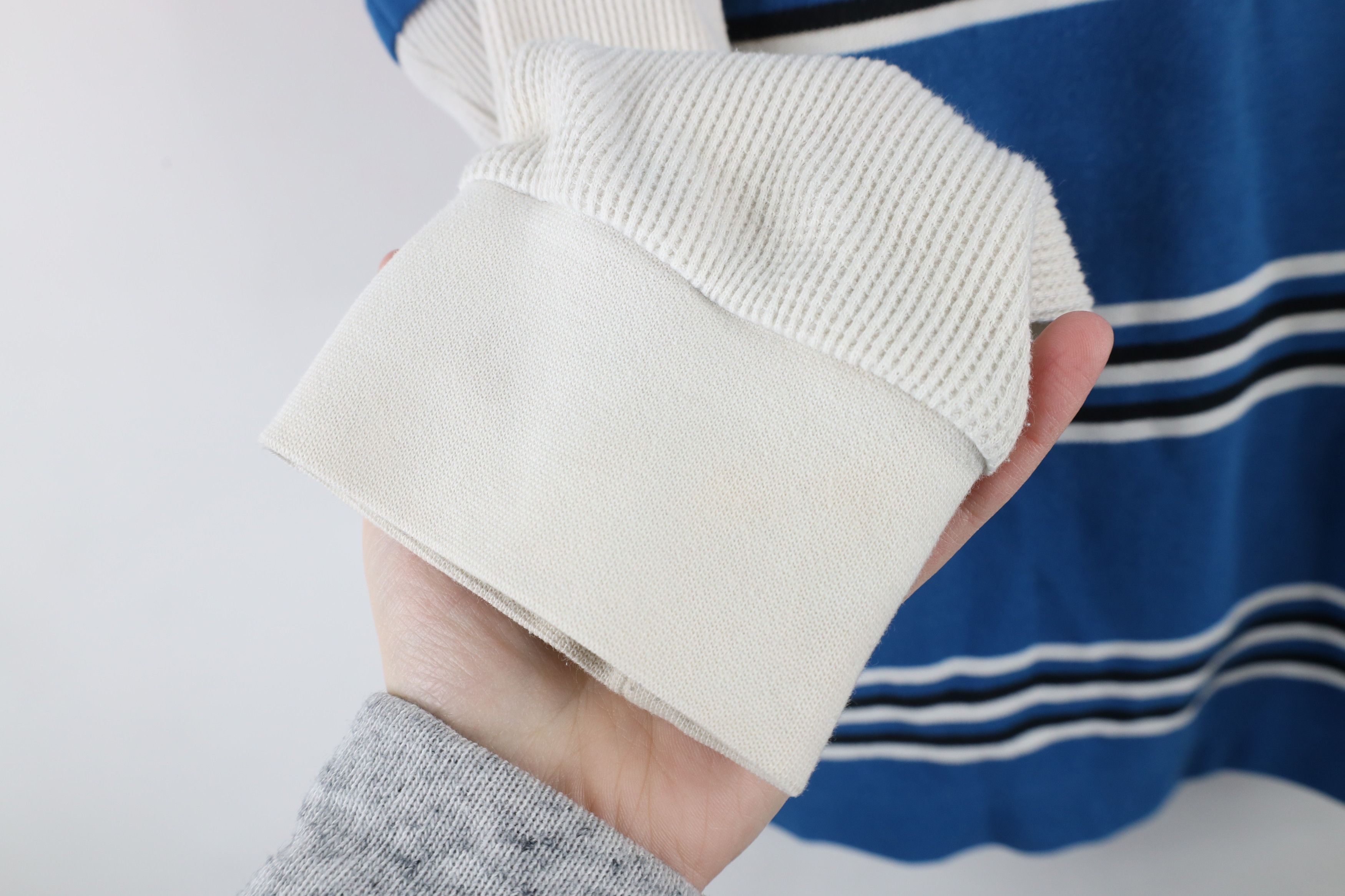Karl Kani × Vintage Vintage 90s Karl Kani Layered Thermal Long Sleeve Polo Shirt Size US XL / EU 56 / 4 - 6 Thumbnail