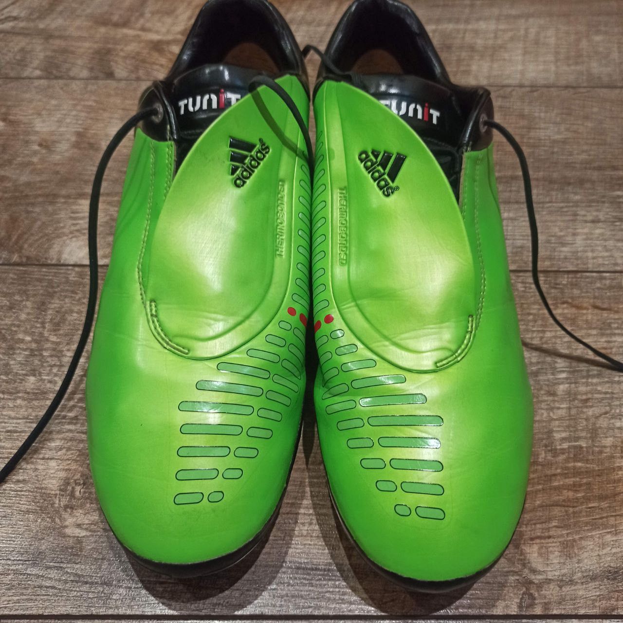 Adidas × Vintage Vintage Adidas F50 Tunit Soccer Cleats Football Boots Green Size US 12.5 / EU 45-46 - 2 Thumbnail