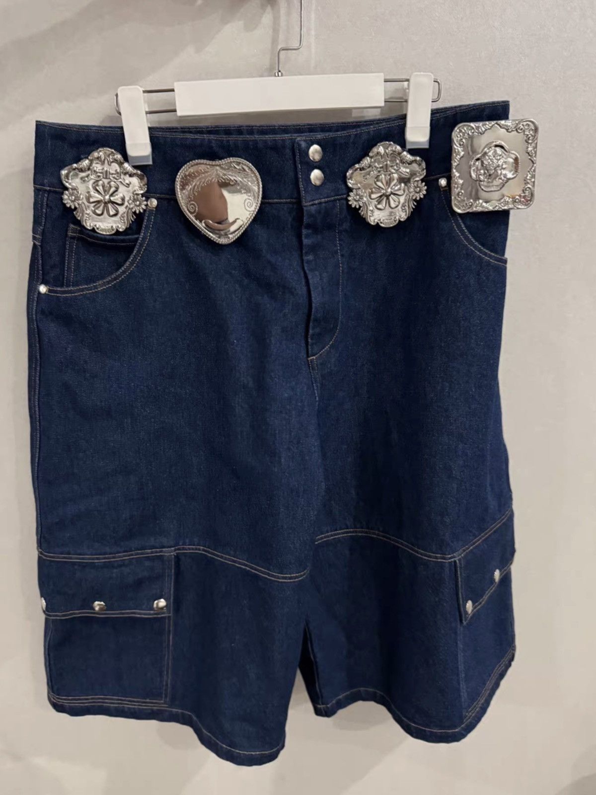 Chopova Lowena Chopova Lowena carabiner hem denim trousers Size US 34 / EU 50 - 1 Thumbnail