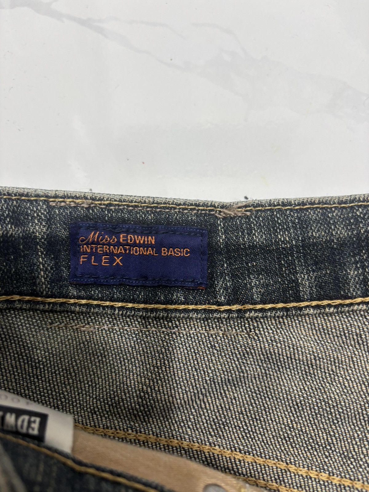 Edwin Vintage Miss Edwin Mud Wash Flare Jeans Bootcut Denim Size 27" / US 4 / IT 40 - 9 Thumbnail