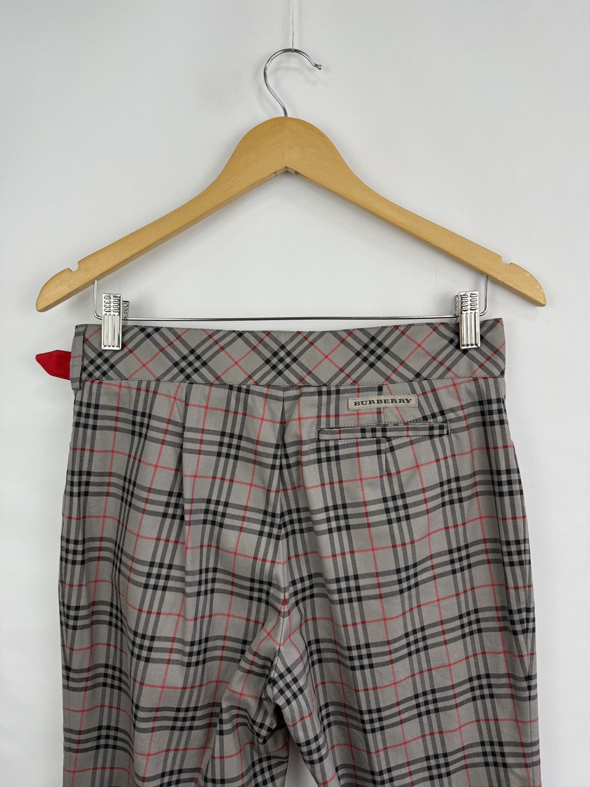 Burberry 🇬🇧 Vintage 90s Barberry Golf Nova Women Pants Rare Retro Hype Size 28" / US 6 / IT 42 - 9 Thumbnail