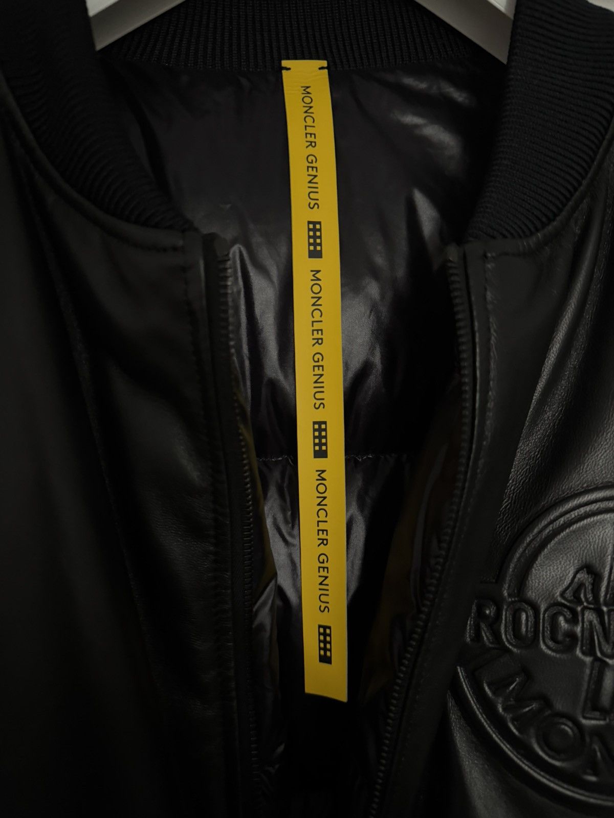 Moncler Genius NEW Moncler Genius Cassiopeia reverse bomber leather jacket Size US L / EU 52-54 / 3 - 4 Thumbnail