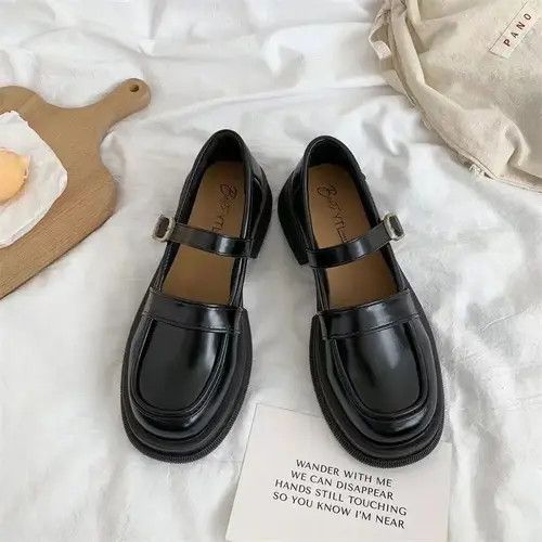 Designer × Japanese Brand × Vintage Retro Japanese Mary Jane British style small leather shoes Size US 7.5 / IT 37.5 - 2 Thumbnail