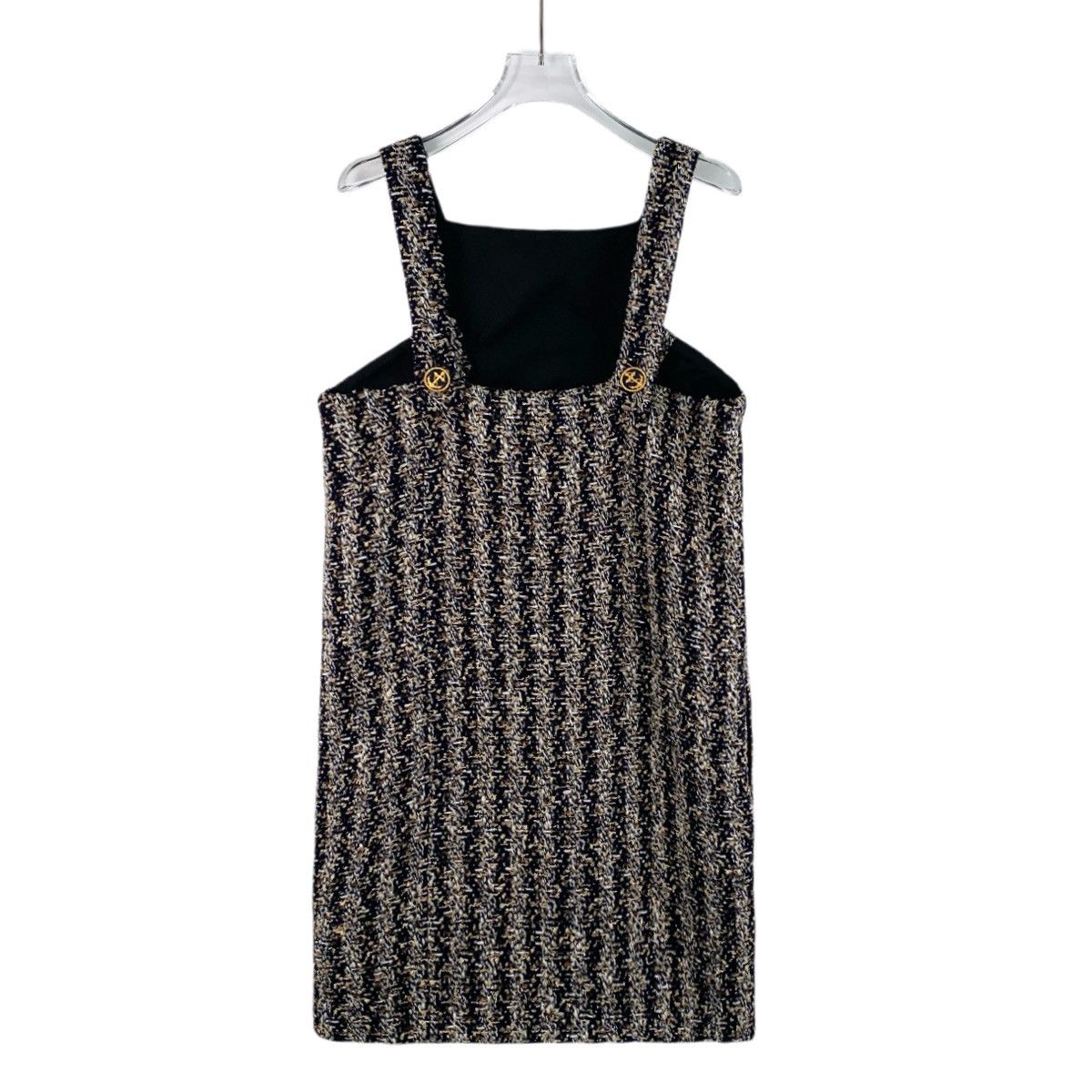 Louis Vuitton Louis Vuitton Logo Wool Sleeveless Woven Tweed Dress K26WX Size S / US 4 / IT 40 - 2 Thumbnail