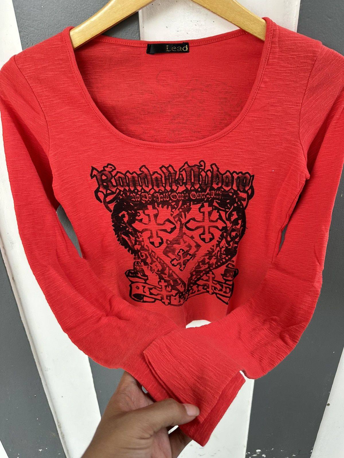 If Six Was Nine SICK CROP TSHIRT LEAD POEM HEART CROSS BONDAGE PUNK STYLE Size XXS / US 00 / IT 34 - 5 Thumbnail