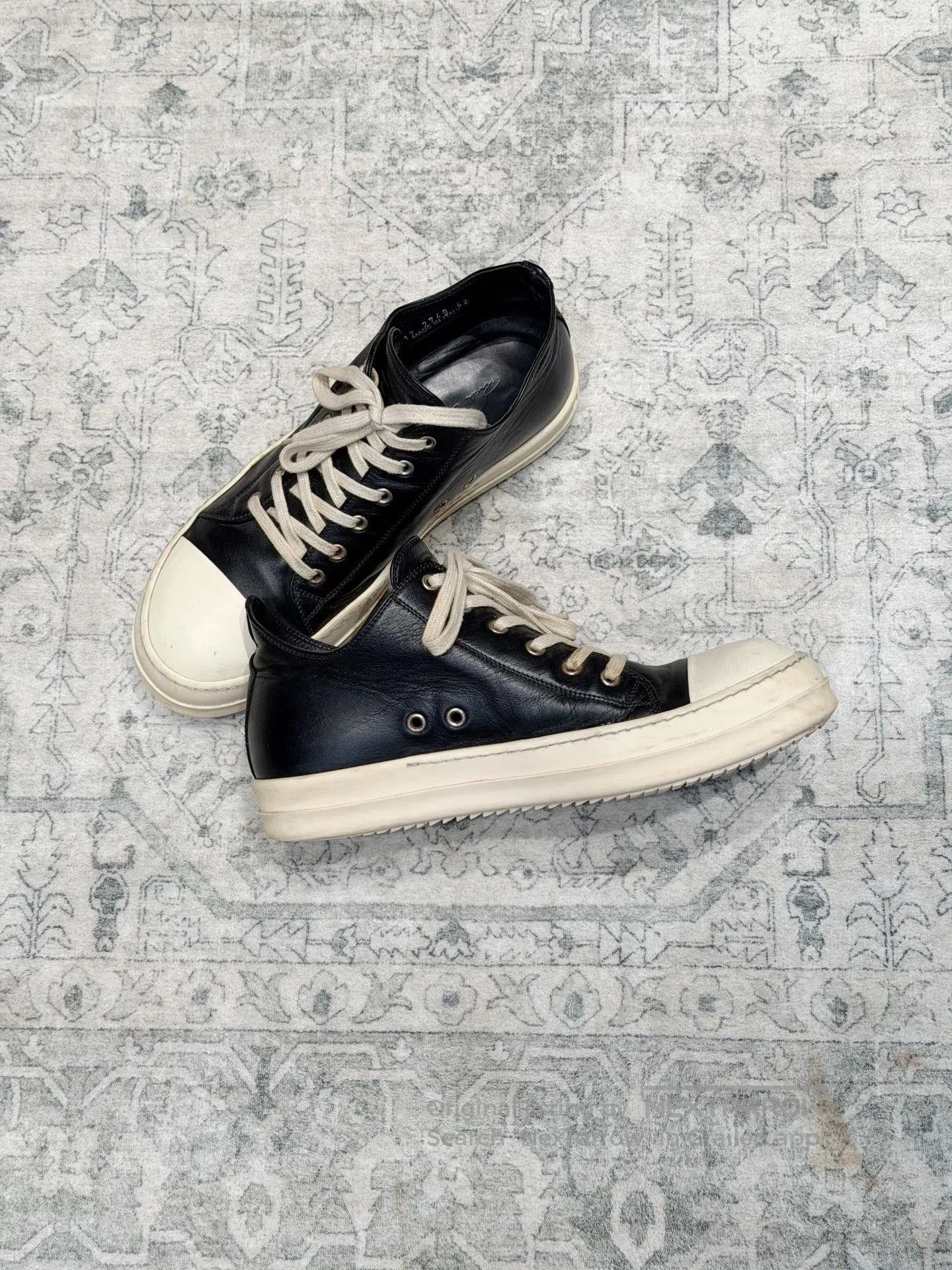 Rick Owens Rick Owens Converse Black White Leather. Size US 9 / EU 42 - 5 Thumbnail