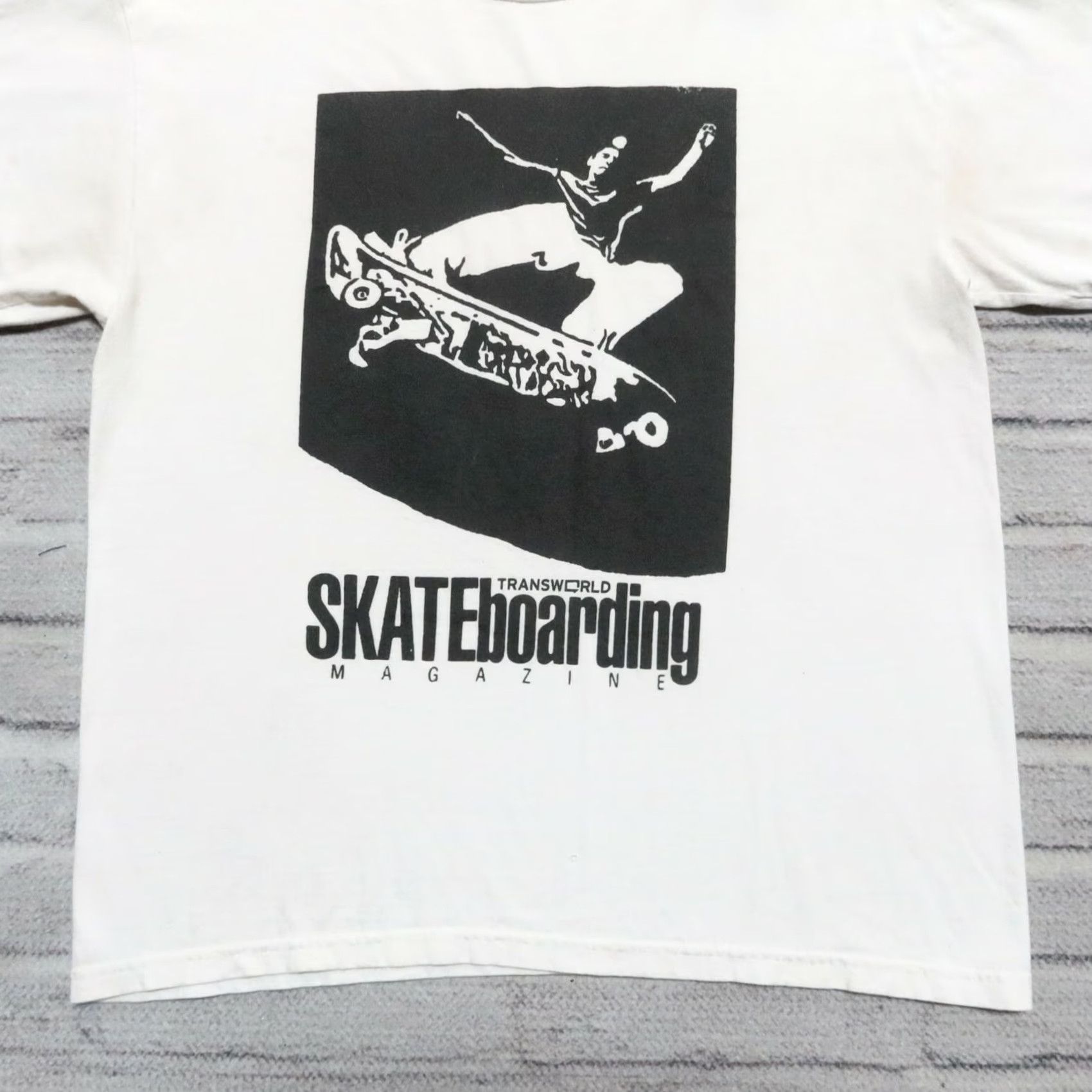 Vintage Vintage Transworld Skateboarding Tshirt Promo Shirt Large White Mens Posters Skateboarding Vintage 90s Promo Tshirt Size US L / EU 52-54 / 3 - 3 Thumbnail