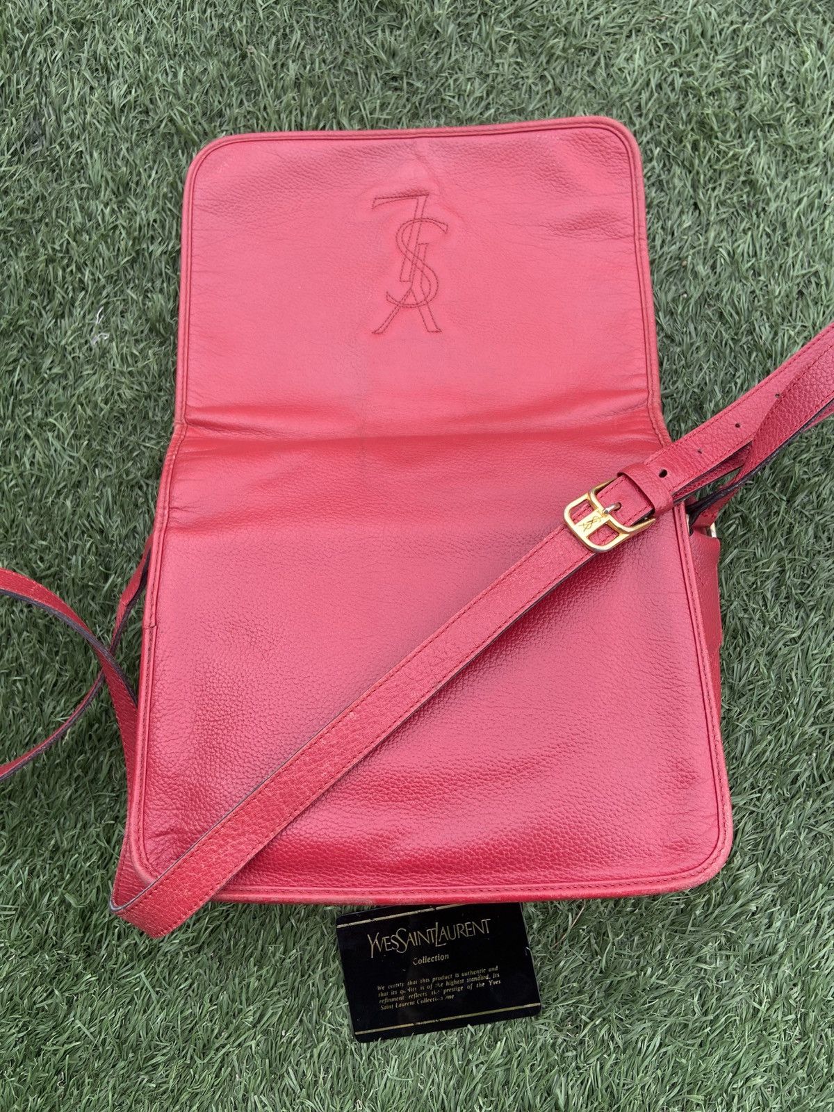 Yves Saint Laurent Yves Saint Laurent Leather Shoulder Bag YSL Size ONE SIZE - 6 Thumbnail
