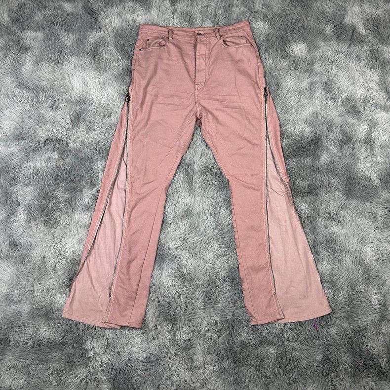 Rick Owens rick owens Rare Pink Zipper Pants Size US 32 / EU 48 - 1 Thumbnail