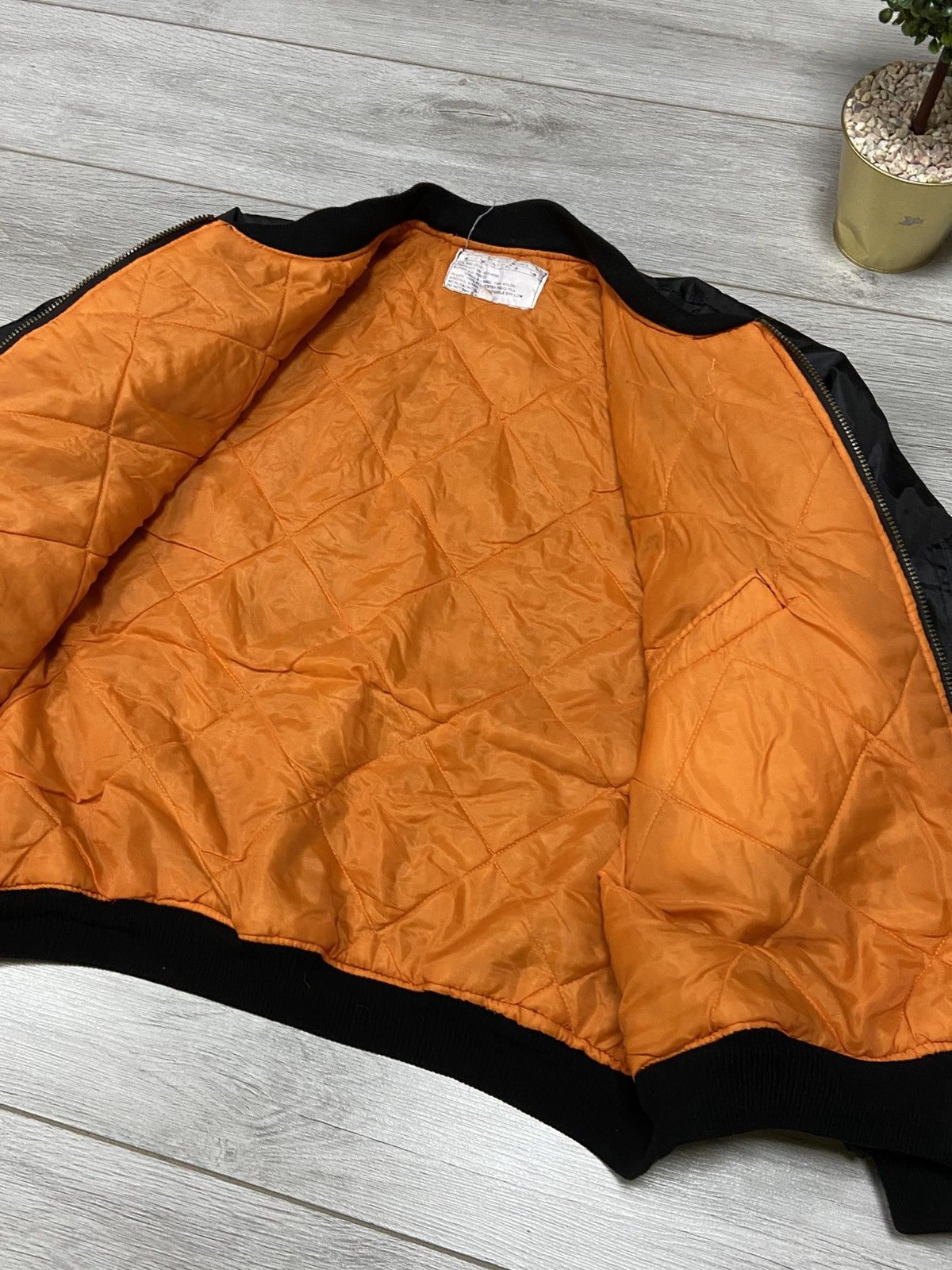 Vintage Ma1 Flyer military Vintage Bomber Jacket double side Size US XXL / EU 58 / 5 - 4 Thumbnail