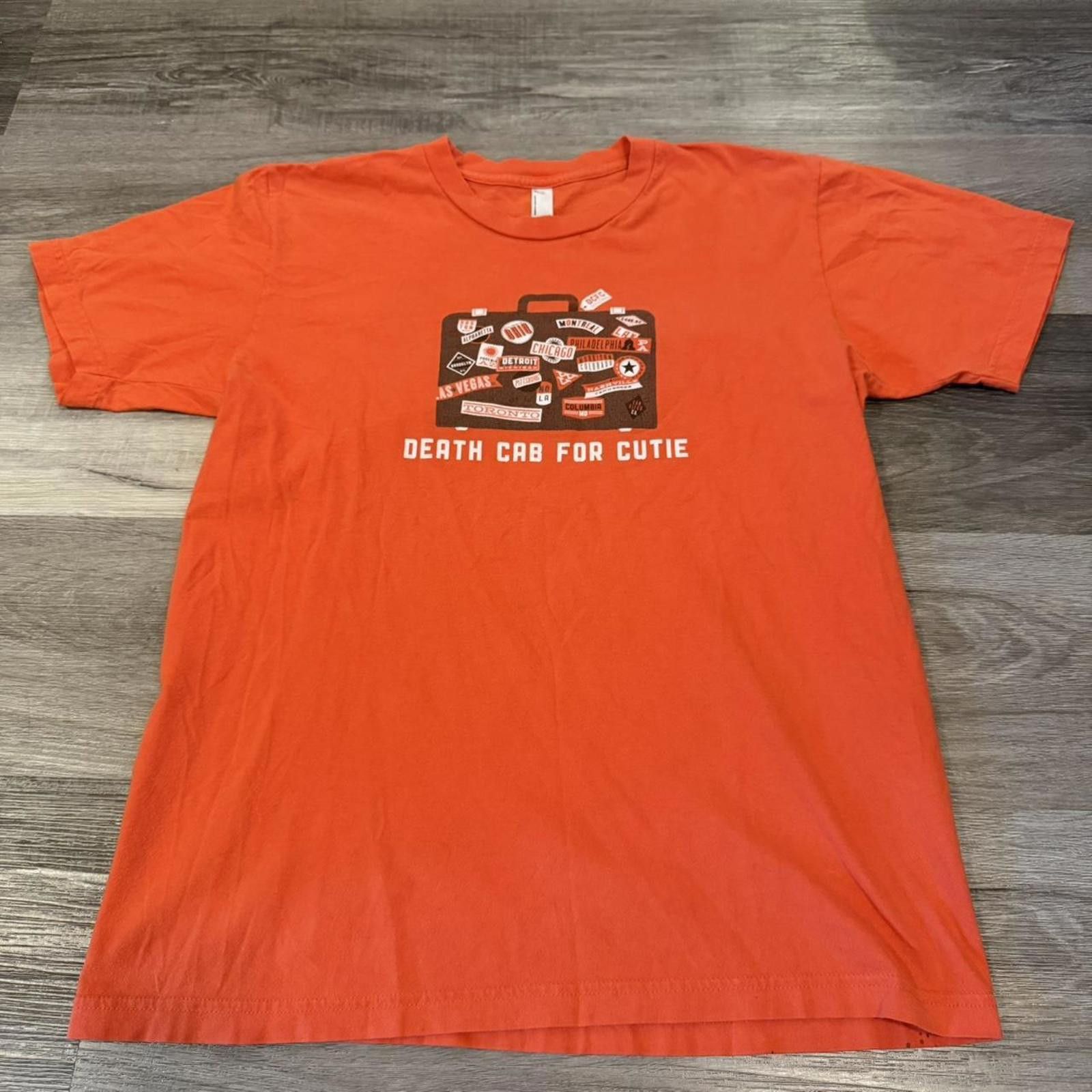 American Apparel Vintage death cab for cutie suitcase t shirt 00s M Size US M / EU 48-50 / 2 - 3 Thumbnail