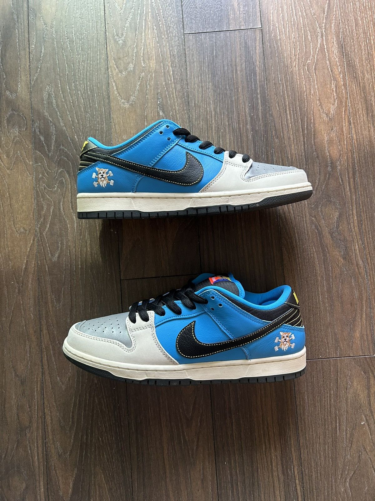 image of Nike Dunk Sb Low Instant Skateboards Shoes in Blue, Men's (Size 10)