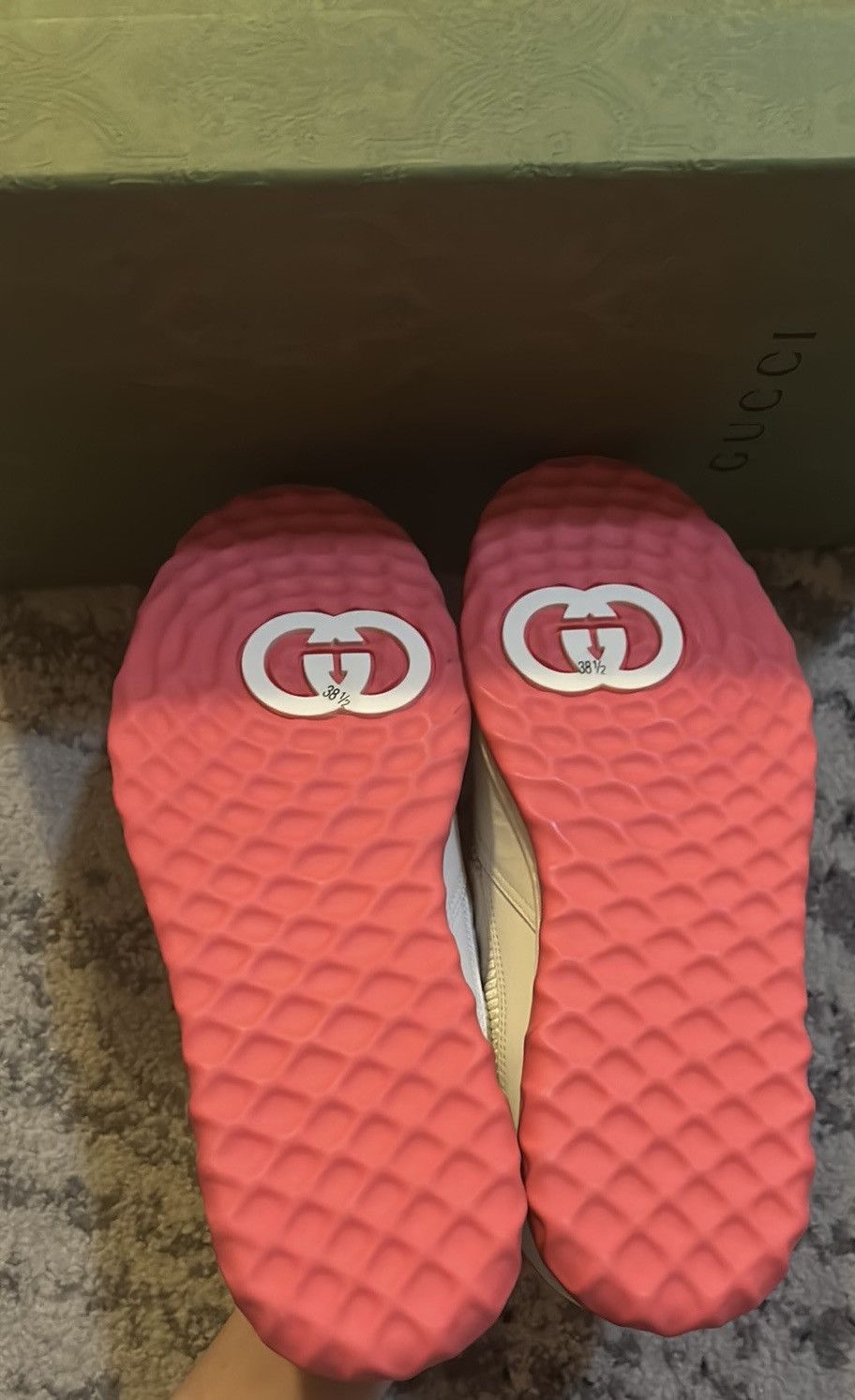 Gucci Gucci MAC70 Pink Off White Sneakers Size US 8.5 / IT 38.5 - 9 Thumbnail