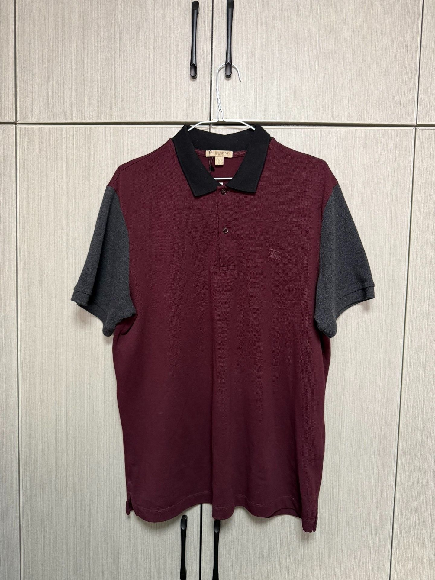 Burberry Burberry Embroidered Red Polo l Men Size US L / EU 52-54 / 3 - 1 Thumbnail