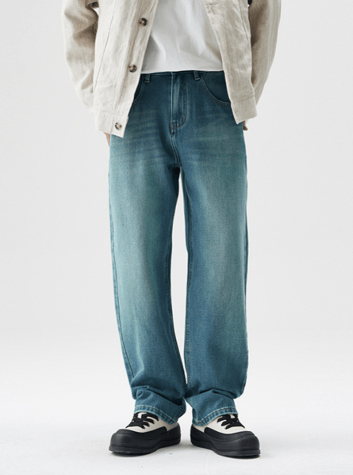 Japanese Brand × Jean American high street washed wide-leg trendy stretch jeans Size US 32 / EU 48 - 1 Thumbnail