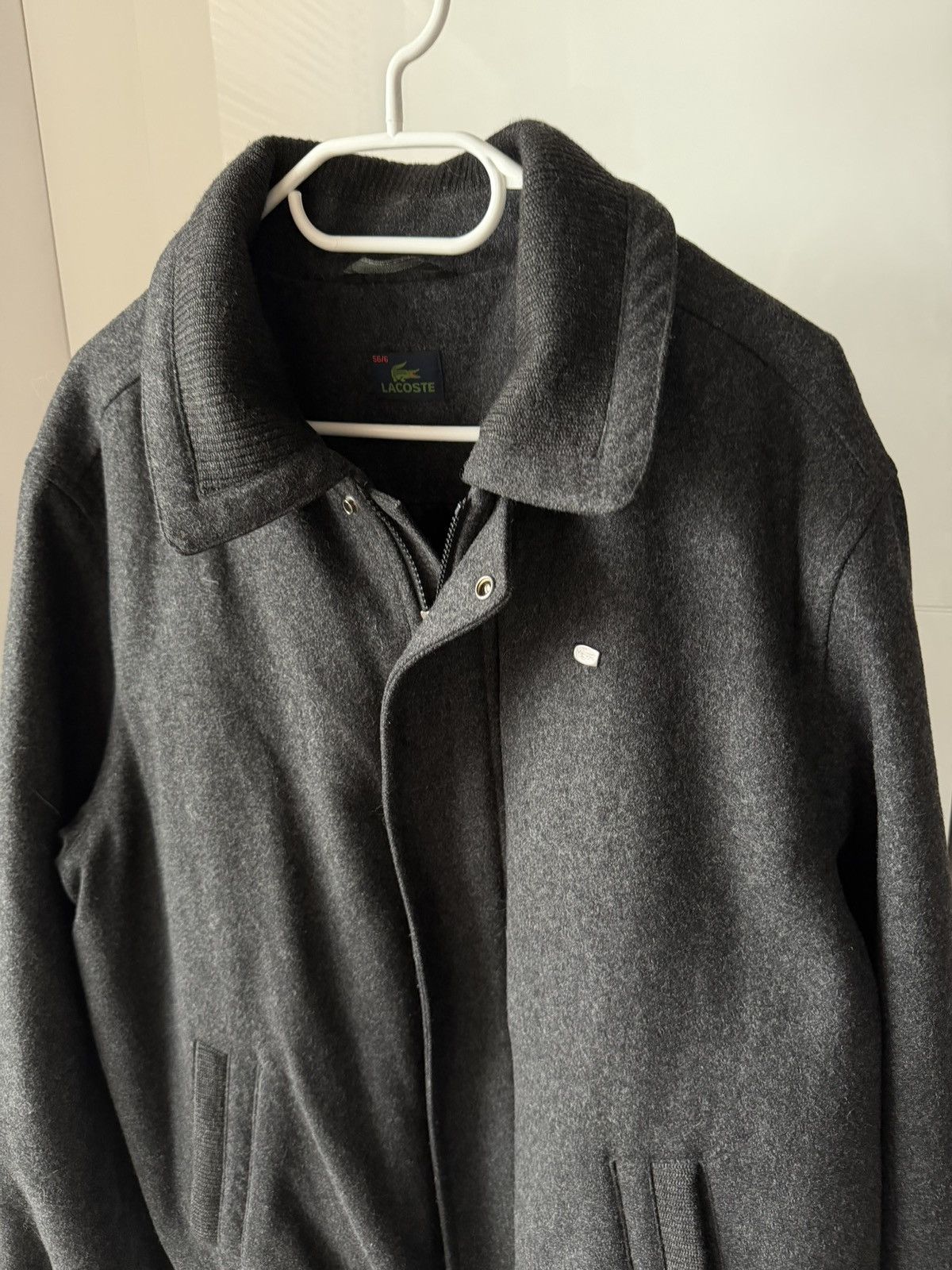 Lacoste Vintage Lacoste Laine Wool Men’s Luxury Coat Insulate Jacket Size US XL / EU 56 / 4 - 2 Thumbnail