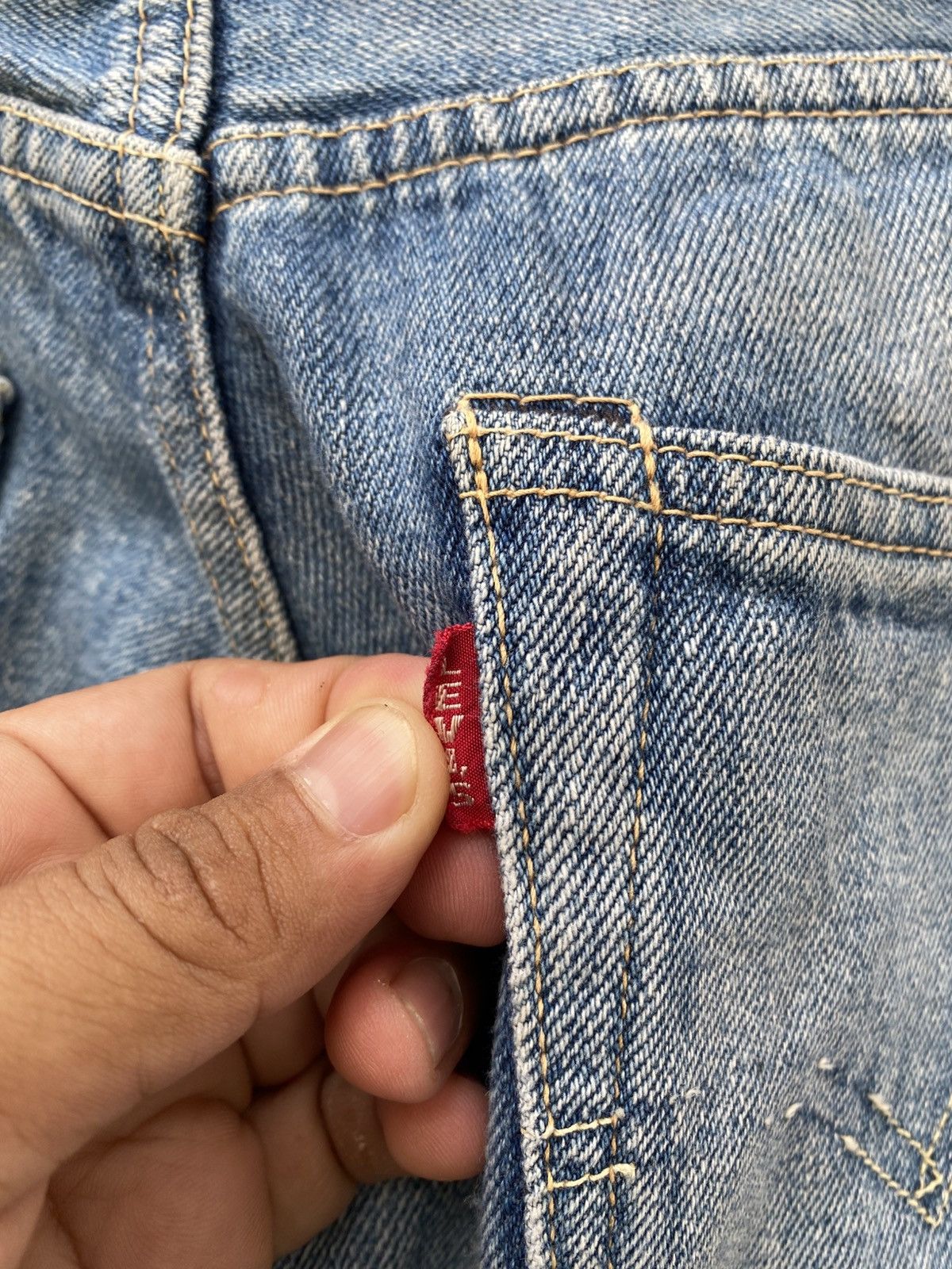 Levi's × Levi's Vintage Clothing × Vintage W29x29 Vintage LVC levis 501 redline big E Size US 29 - 4 Thumbnail