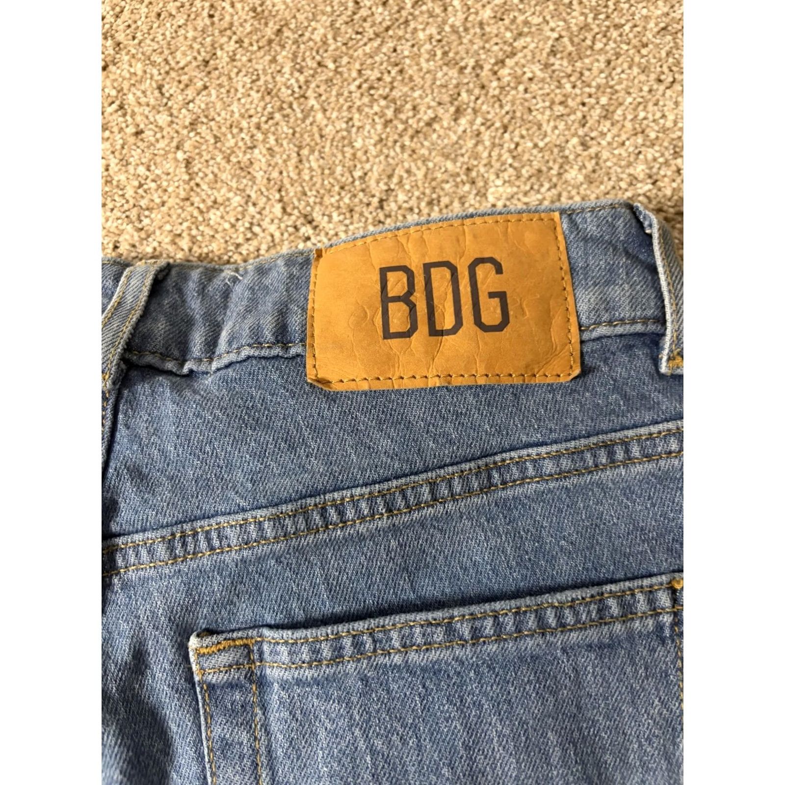 Bdg BDG Jeans Womens 25 Blue Mid Rise Skinny Stretch Denim Light Wash Casual Size 42" / US 20 - 7 Thumbnail