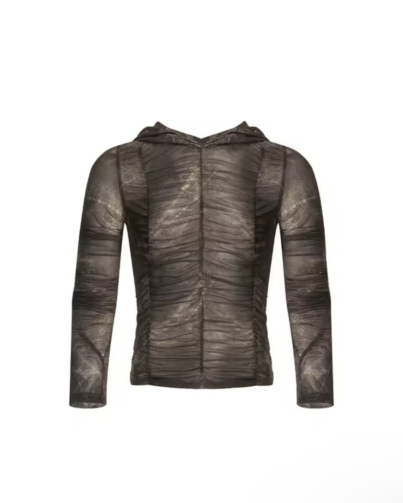 Japanese Brand Streetwear Designer Pleated Vintage Long Sleeve Hooded Shirt Size US L / EU 52-54 / 3 - 5 Thumbnail