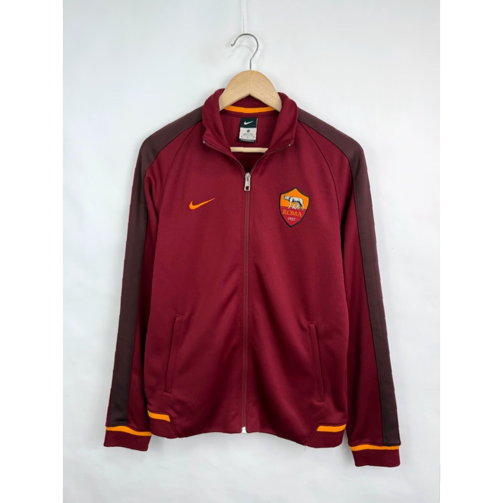 Nike Nike Roma Soccer Jacket M Red Retro Y2K - Men’s Regular Full Zip Front-Delivery Italy Rare Vintage Size US M / EU 48-50 / 2 - 4 Thumbnail