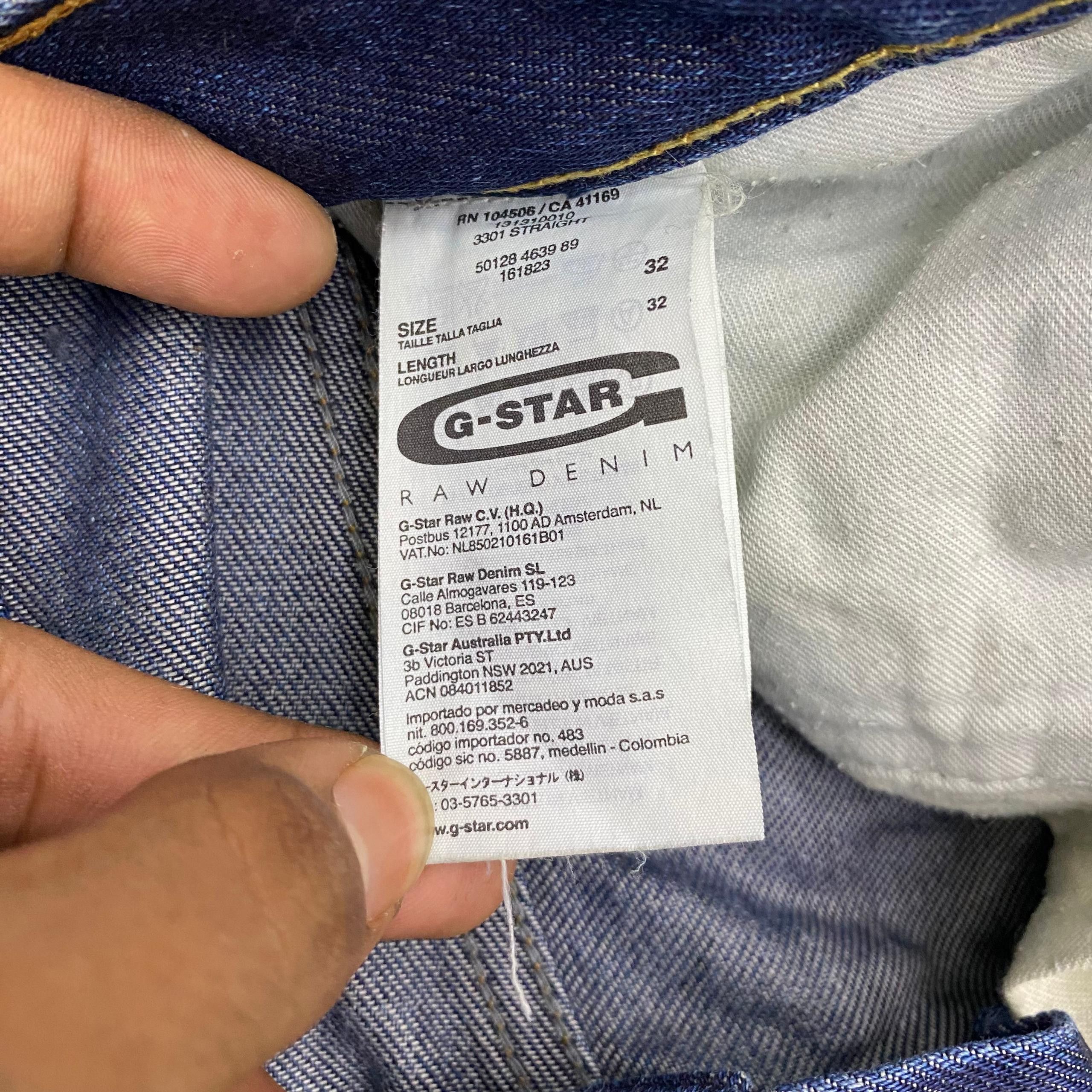 G-Star 💥Best Offer💥Vintage G Star Raw Denim Jeans Size US 32 / EU 48 - 19 Thumbnail