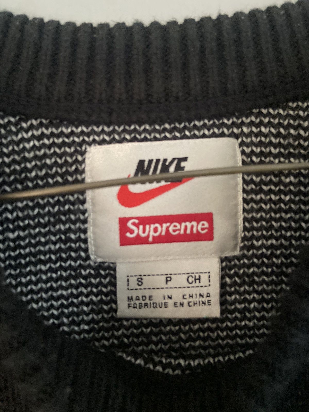Nike × Supreme Supreme Nike Swoosh Knit Sweater SS19 Sweatshirt Patchwork Size US S / EU 44-46 / 1 - 4 Thumbnail