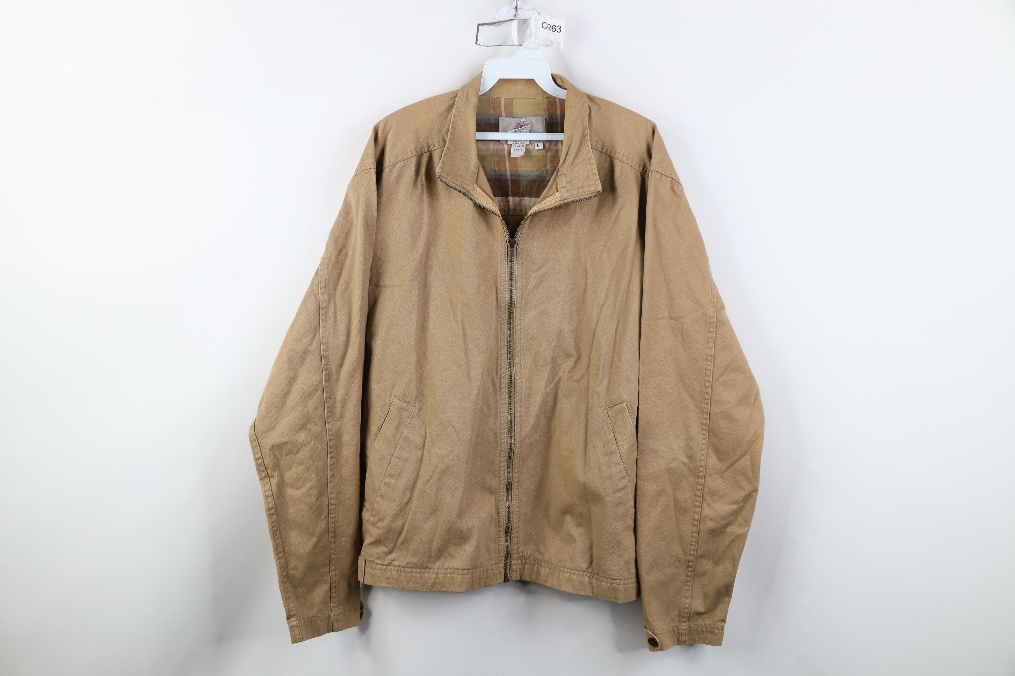 Vintage Vintage 90s Streetwear Pigment Dye Twill Bomber Jacket Brown Size US L / EU 52-54 / 3 - 1 Thumbnail