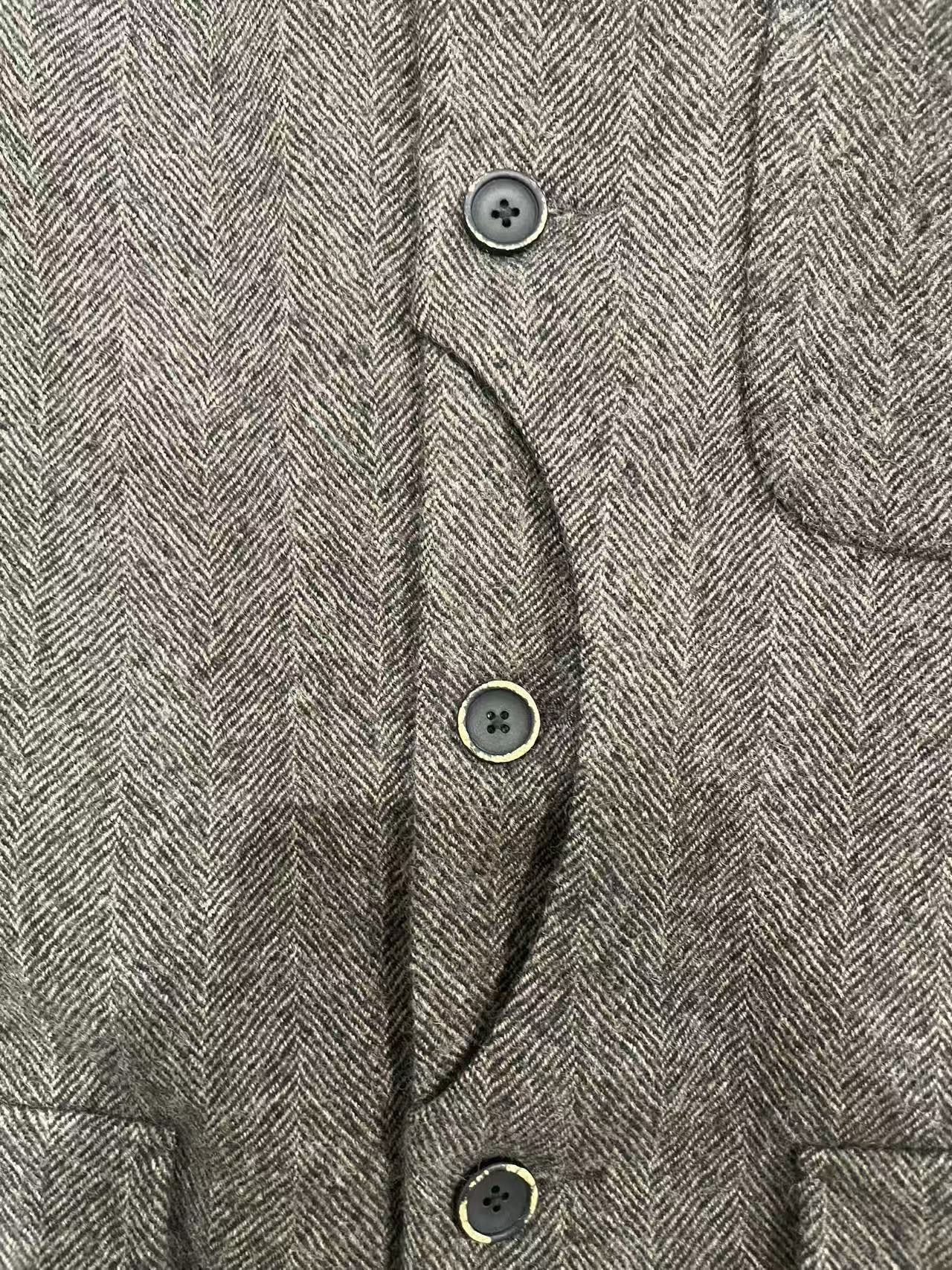 Uma Wang UMA WANG Gray Lapel Wool Blazer Size M / US 6-8 / IT 42-44 - 3 Thumbnail