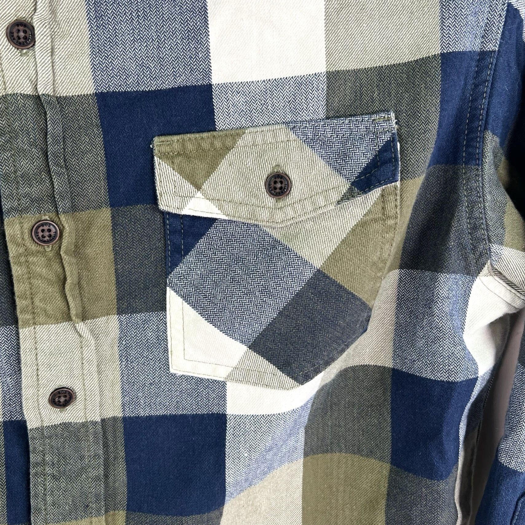 Vintage Bob Timberlake Plaid Shirt Mens Size M Blue/Green Long Sleeve Button-Up Size US M / EU 48-50 / 2 - 3 Thumbnail